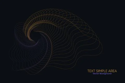 Colorful Abstract Lines Design of Vector Background Stock Illustration