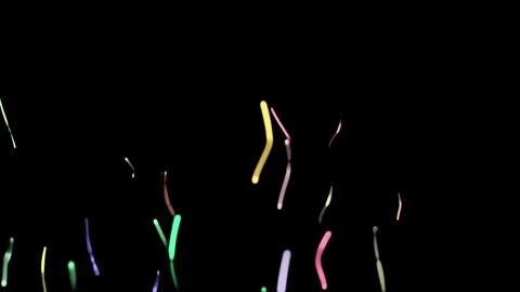 Colorful abstract lines exploding from center on black background motion Stock Footage 327567693