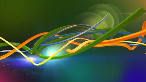 Colorful Abstract Lines Stock Footage 47672529