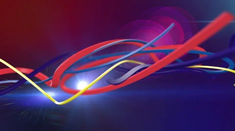 Colorful Abstract Lines Stock Footage 47672535