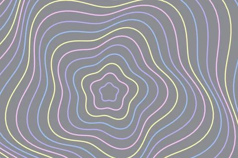 Colorful abstract lines pattern with wavy shapes Stock Photos