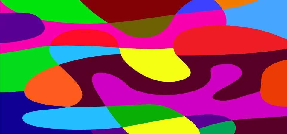 Colorful Abstract Liquid Simple Pattern Illustration Stock Illustration