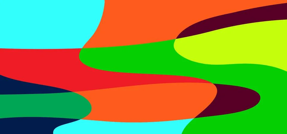 Colorful Abstract Liquid Simple Pattern Design Stock Illustration