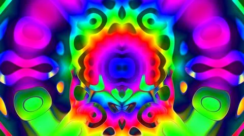 Colorful Abstract Liquid Wave Background Trippy Psychedelic Pattern 스톡 일러스트