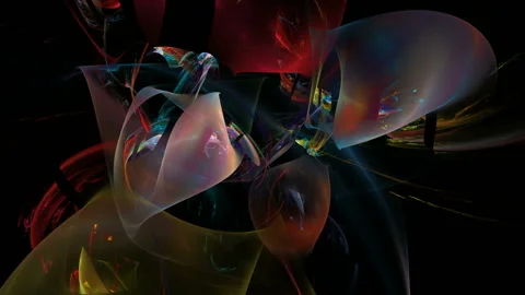 Colorful abstract looping background Stock Footage 130286386