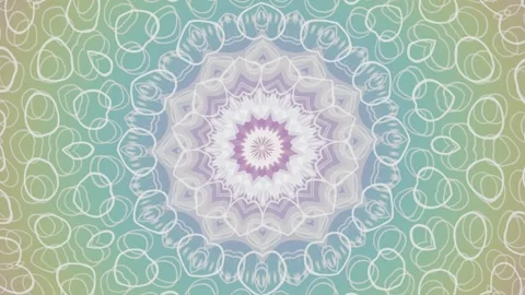 Colorful abstract mandala design with soft shapes and patterns Stock Footage 337410648