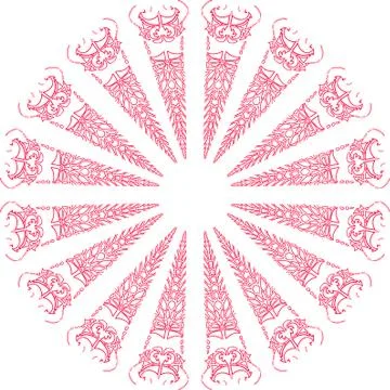 Colorful abstract mandala Illustrazione stock