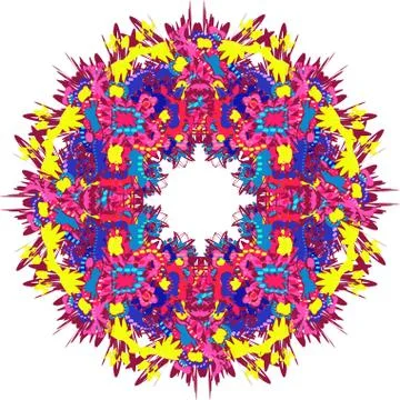 Colorful abstract mandala Illustrazione stock
