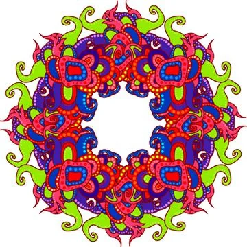 Colorful abstract mandala Illustrazione stock