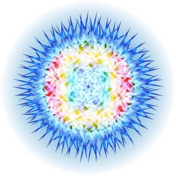 Colorful abstract mandala Illustrazione stock