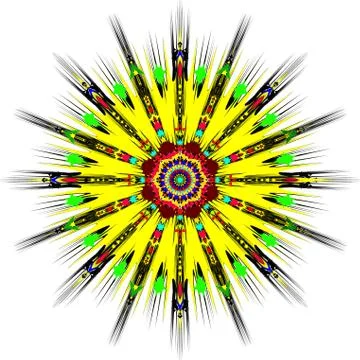 Colorful abstract mandala Illustrazione stock