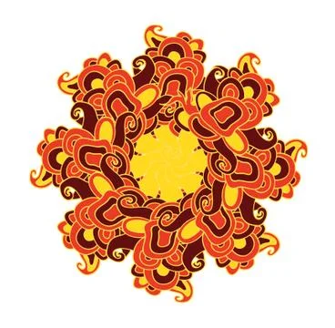 Colorful abstract mandala Stock Illustration