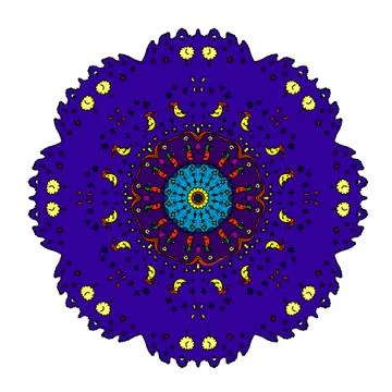 Colorful abstract mandala Stock Illustration