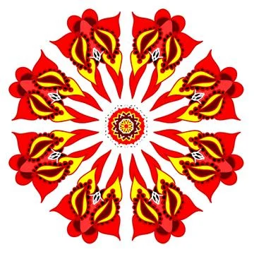 Colorful abstract mandala Stock Illustration
