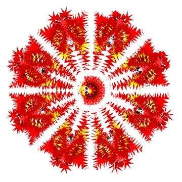Colorful abstract mandala Illustrazione stock
