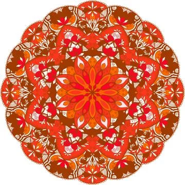 Colorful abstract mandala Illustrazione stock