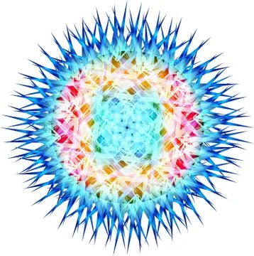 Colorful abstract mandala Stock Illustration