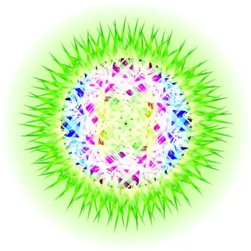 Colorful abstract mandala Illustrazione stock