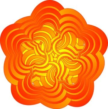 Colorful abstract mandala Illustrazione stock