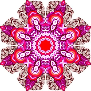 Colorful abstract mandala Stock Illustration