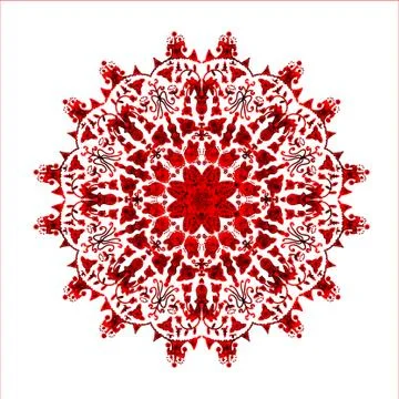 Colorful abstract mandala Illustrazione stock