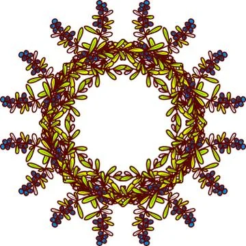Colorful abstract mandala Illustrazione stock