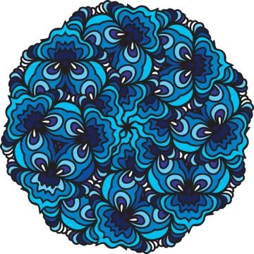 Colorful abstract mandala Stock Illustration