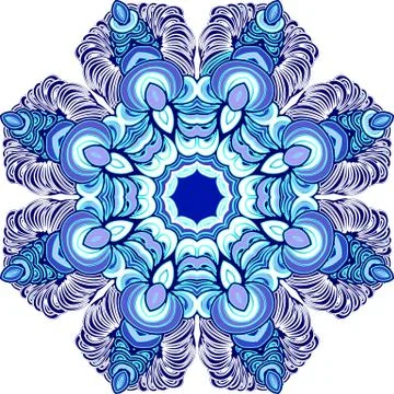 Colorful abstract mandala Stock Illustration