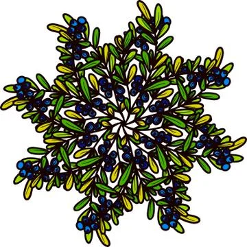Colorful abstract mandala Illustrazione stock