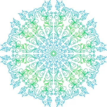 Colorful abstract mandala Stock Illustration
