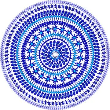 Colorful abstract mandala Illustrazione stock