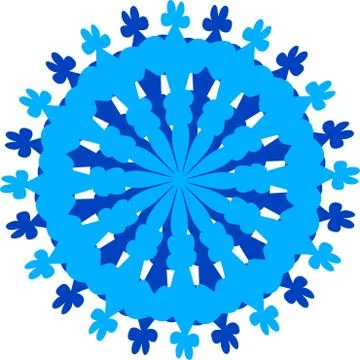 Colorful abstract mandala Illustrazione stock