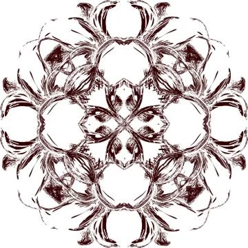 Colorful abstract mandala Illustrazione stock