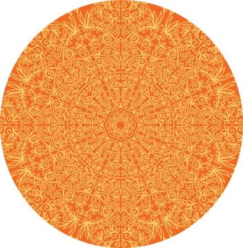 Colorful abstract mandala Illustrazione stock