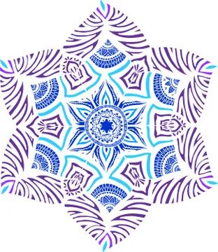 Colorful abstract mandala Illustrazione stock