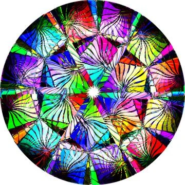 Colorful abstract mandala Illustrazione stock