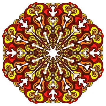 Colorful abstract mandala Stock Illustration
