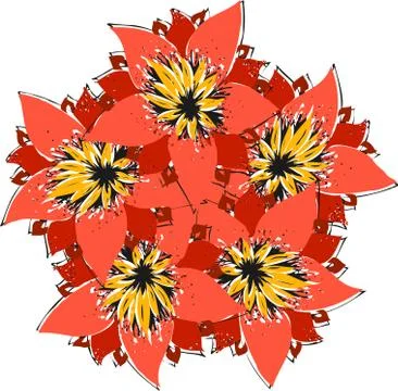 Colorful abstract mandala Stock Illustration