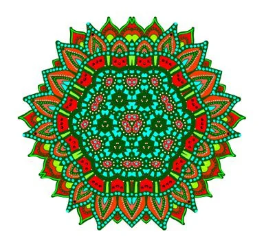 Colorful abstract mandala Stock Illustration