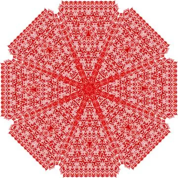 Colorful abstract mandala Illustrazione stock