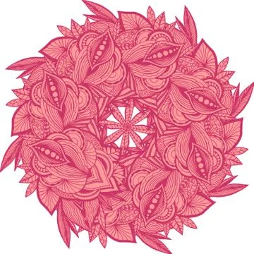 Colorful abstract mandala Illustrazione stock