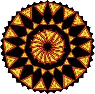 Colorful abstract mandala Illustrazione stock
