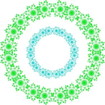Colorful abstract mandala Illustrazione stock