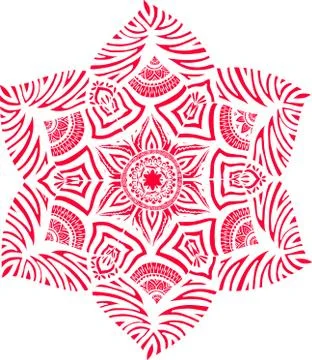 Colorful abstract mandala Illustrazione stock