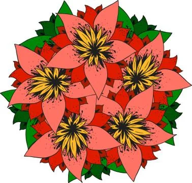 Colorful abstract mandala Stock Illustration