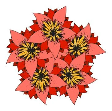 Colorful abstract mandala Stock Illustration