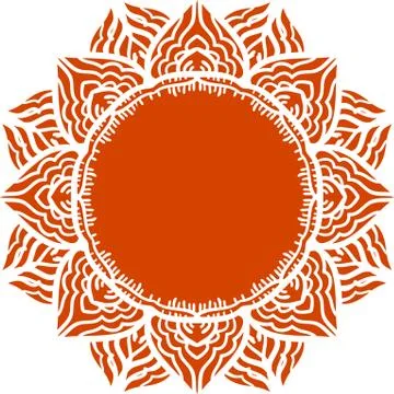 Colorful abstract mandala Illustrazione stock
