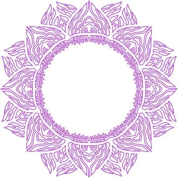 Colorful abstract mandala Illustrazione stock
