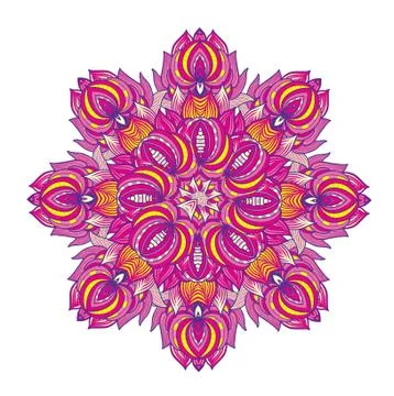 Colorful abstract mandala Stock Illustration