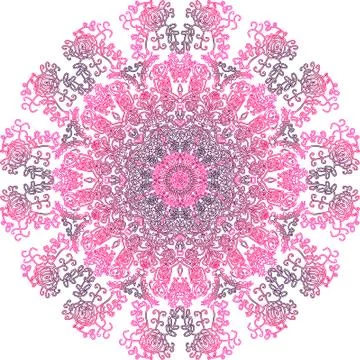 Colorful abstract mandala Illustrazione stock